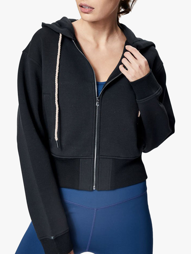 Varley Abourne Sweat Cropped Hoodie - Saint Bernard