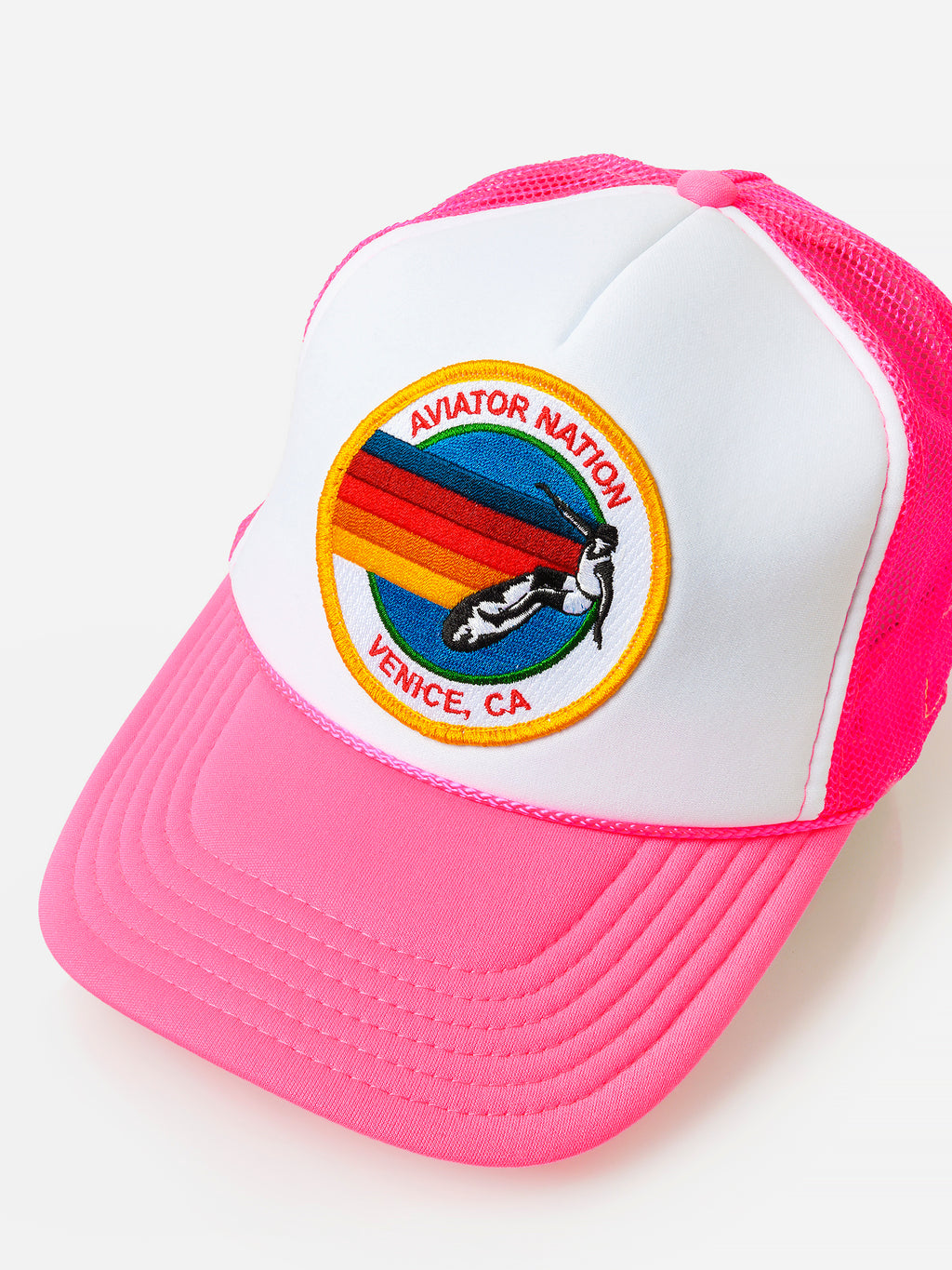 Aviator Nation Signature Vintage Low Rise Trucker Hat - Saint Bernard