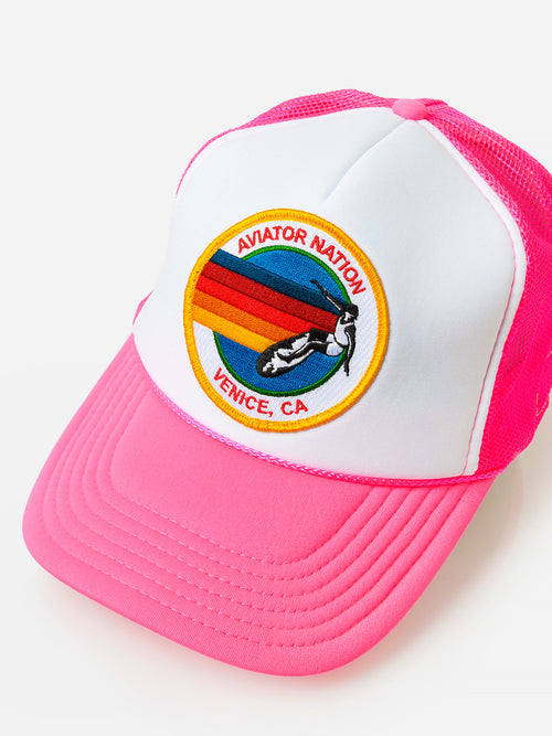 Aviator Nation Signature Vintage Low Rise Trucker Hat