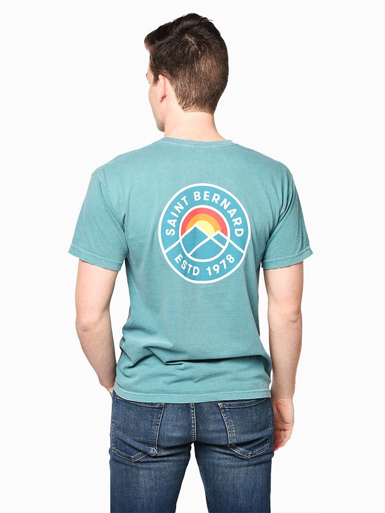 Saint Bernard Men’s Vintage Circle Mountain Tee - Saint Bernard