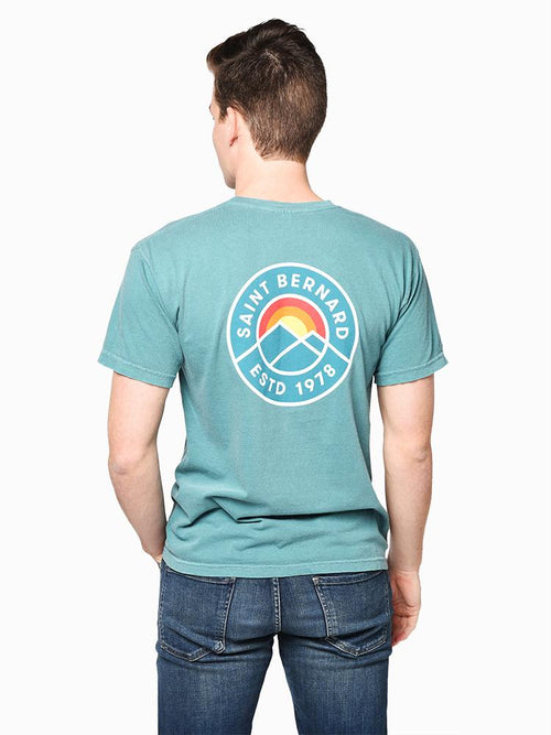 Saint Bernard Men’s Vintage Circle Mountain Tee - Saint Bernard