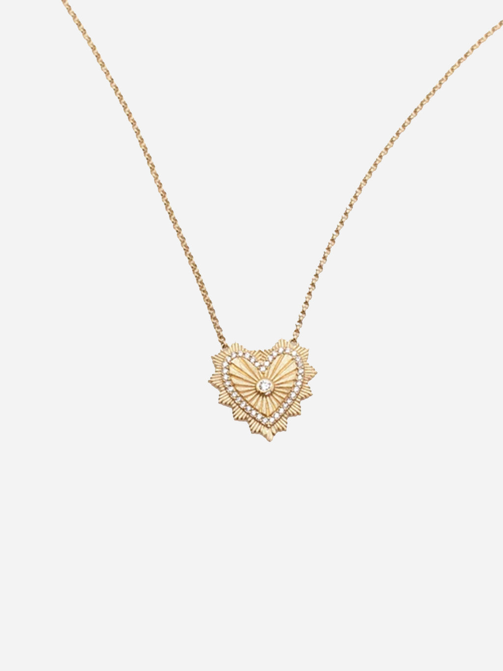 S. Bell Women's Vintage Heart Necklace - Saint Bernard