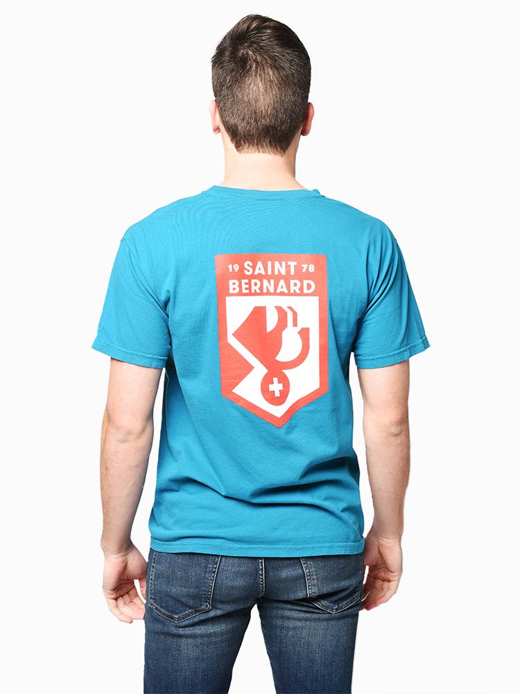 Saint Bernard Men’s Vintage Shield Logo Tee - Saint Bernard