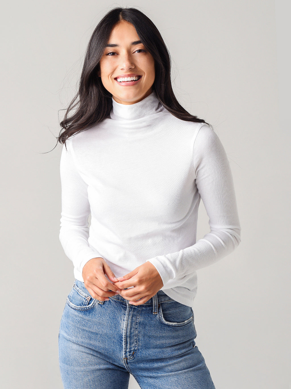 Vince Women's Essential Long Sleeve Turtleneck - Saint Bernard