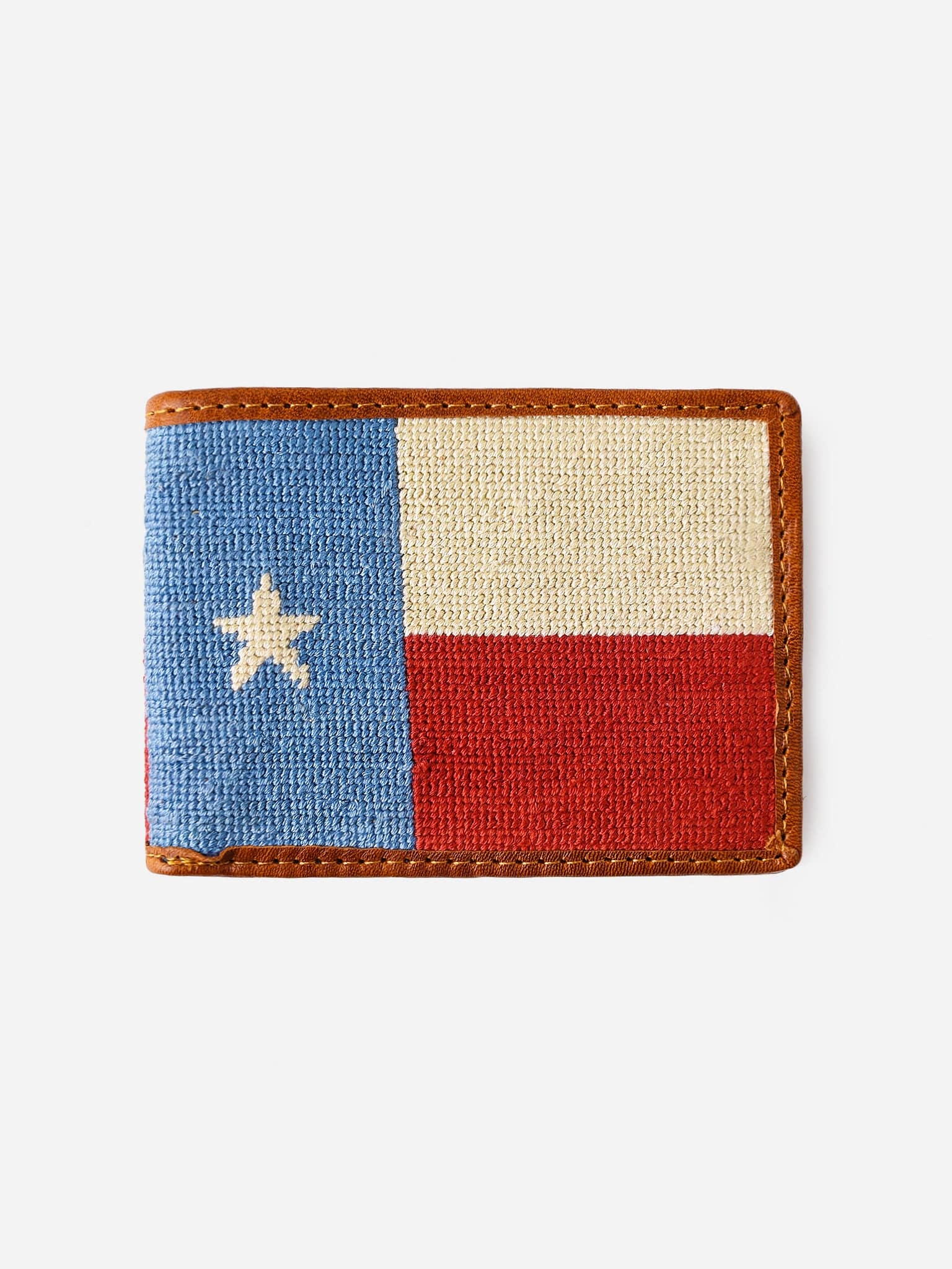 Smathers + Branson Vintage Texas Flag Needlepoint Bi-Fold Wallet ...
