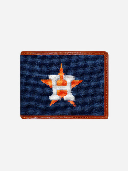 Smathers & Branson Houston Astros Needlepoint Bi-Fold Wallet
