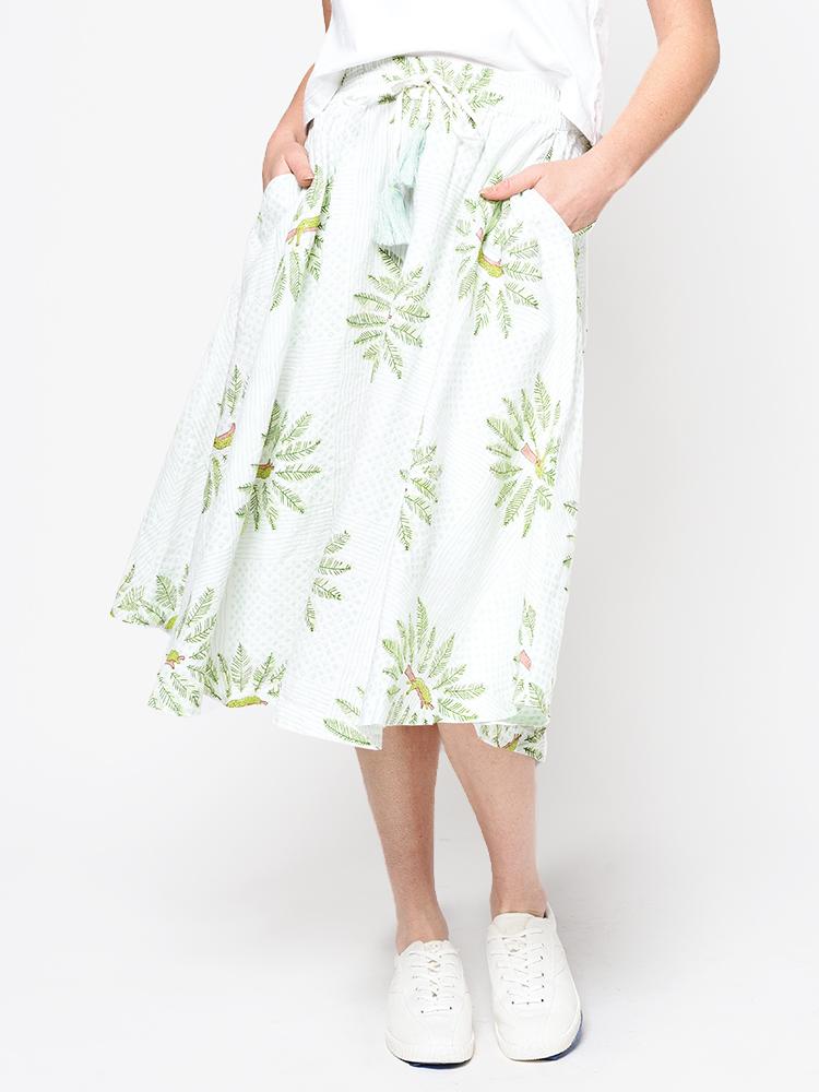 Roller Rabbit Sleepy Leopard Yaristina Skirt - Saint Bernard