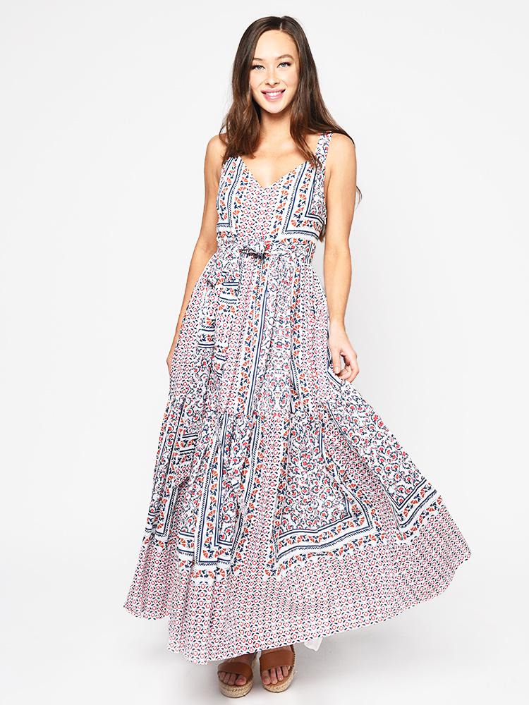 Roller Rabbit Women’s Lace Column Dezarina Dress - Saint Bernard