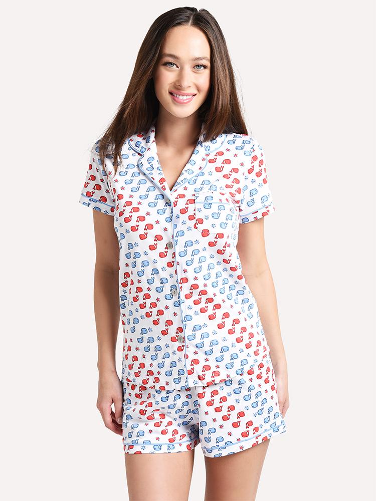 Roller Rabbit Women's Moby Star Polo Pajama Set