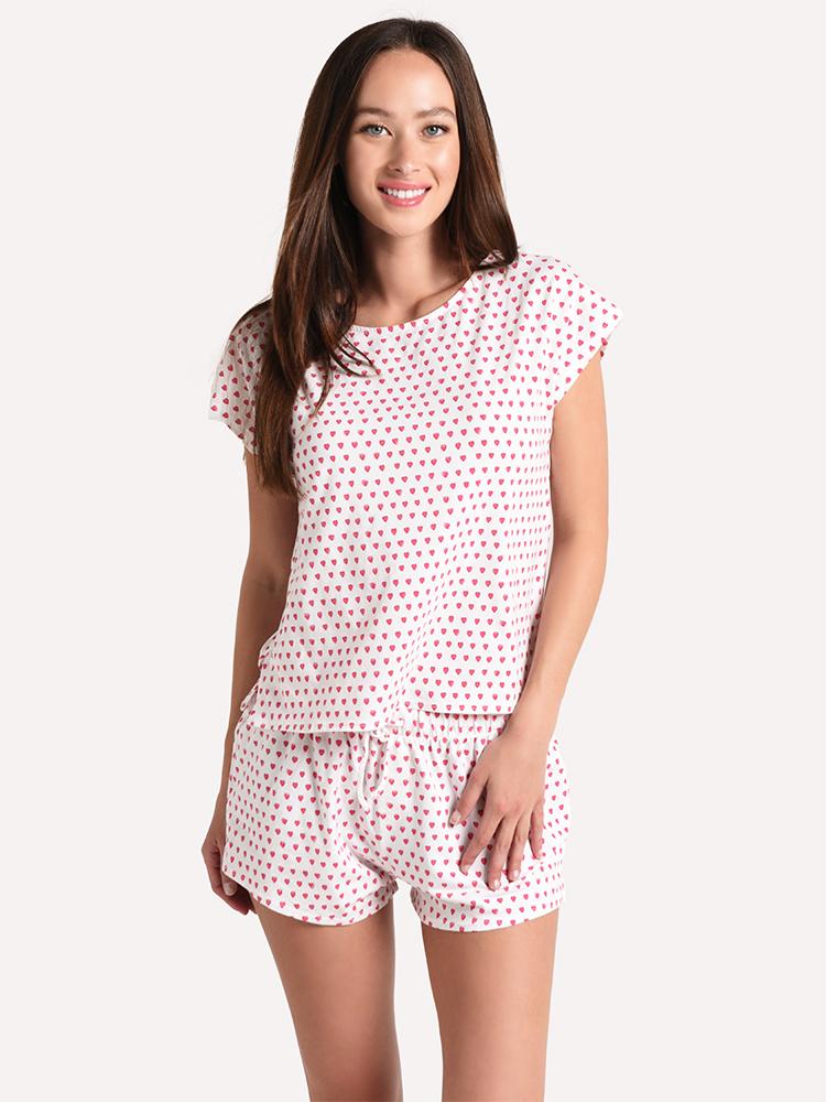 Roller Rabbit Women's Hearts Chill Set - Saint Bernard