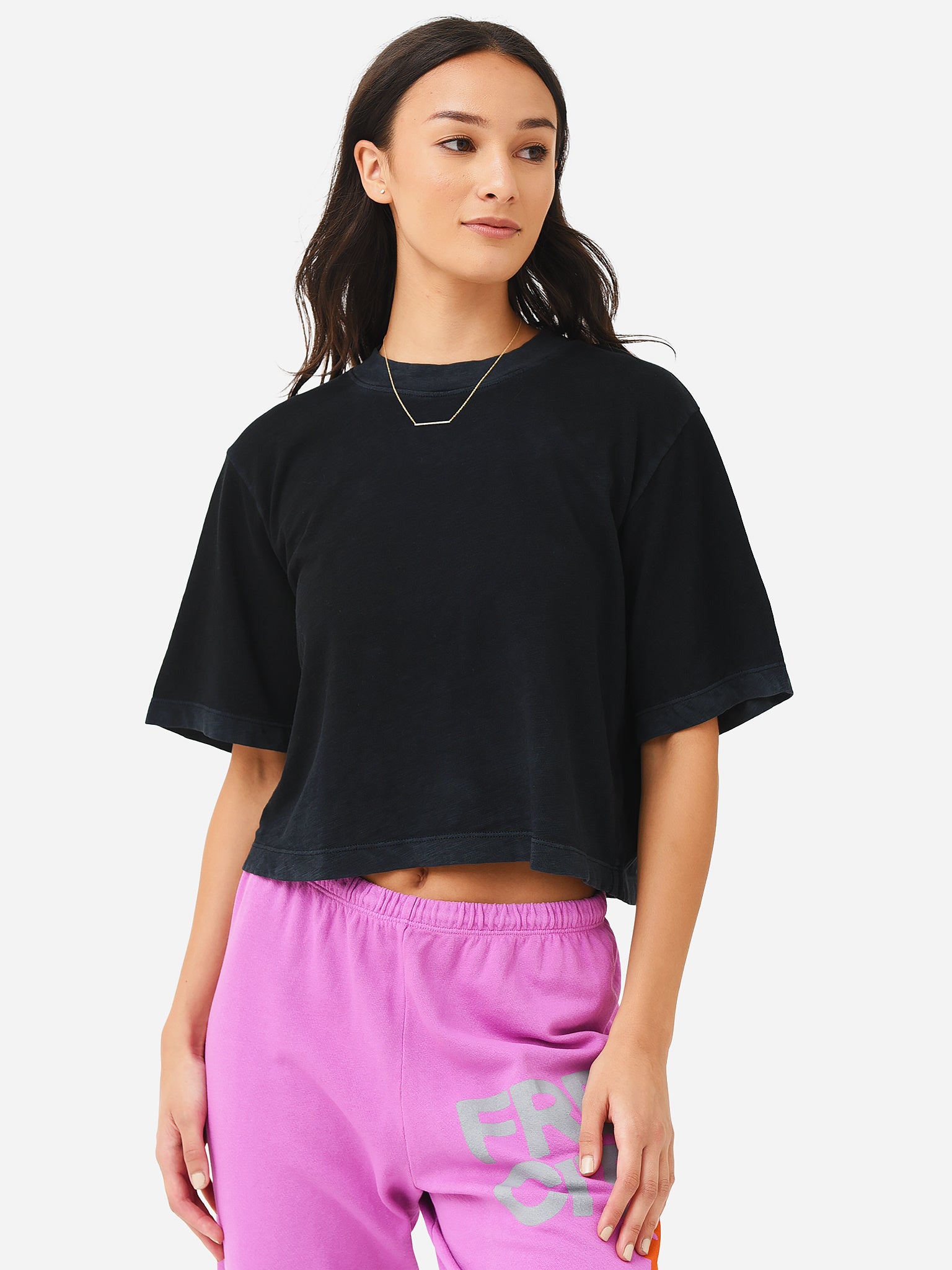 Cotton Citizen Women's Tokyo Crop Tee - Saint Bernard