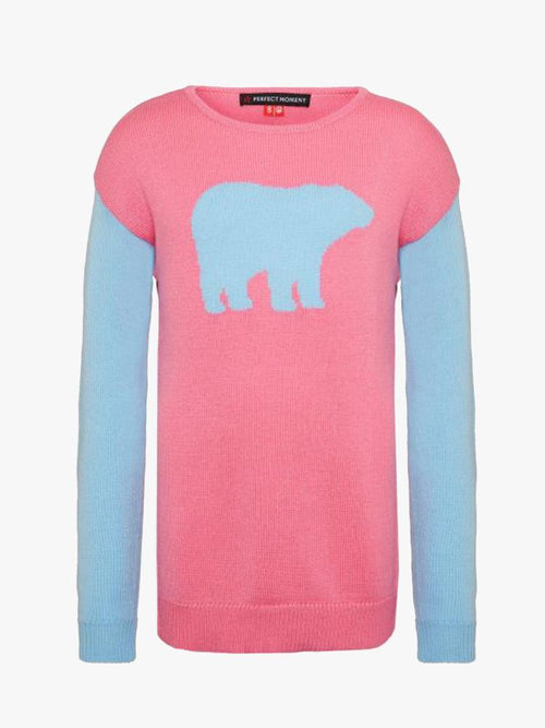 Perfect Moment Kid's Bear Crewneck Sweater