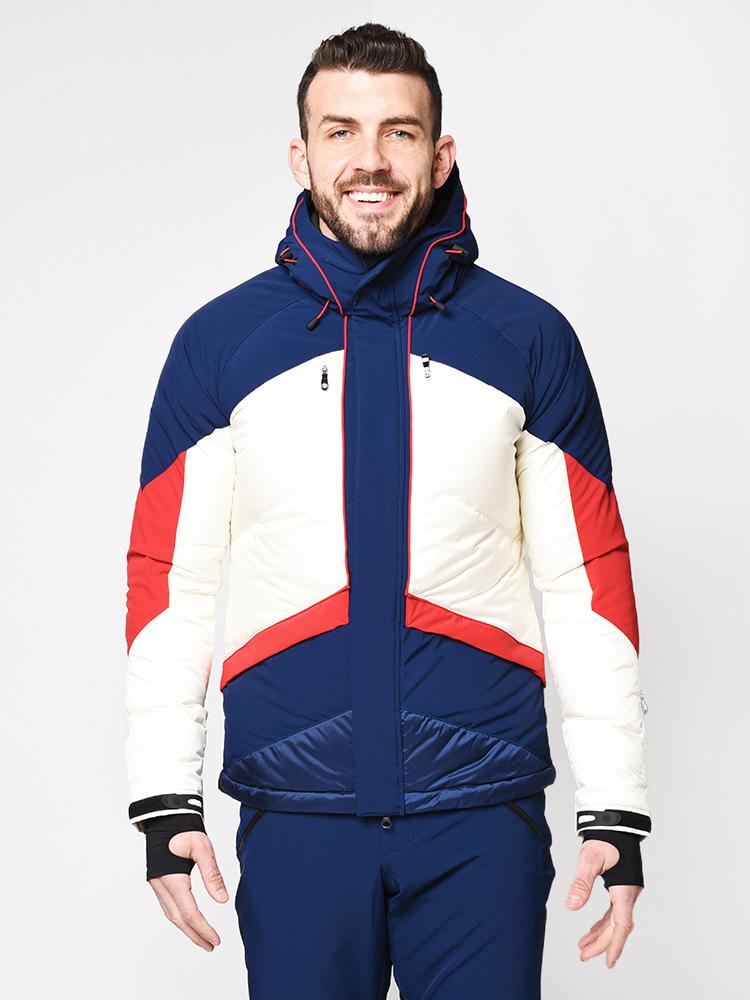 Perfect Moment Men’s Chevron Stripes Jacket - Saint Bernard