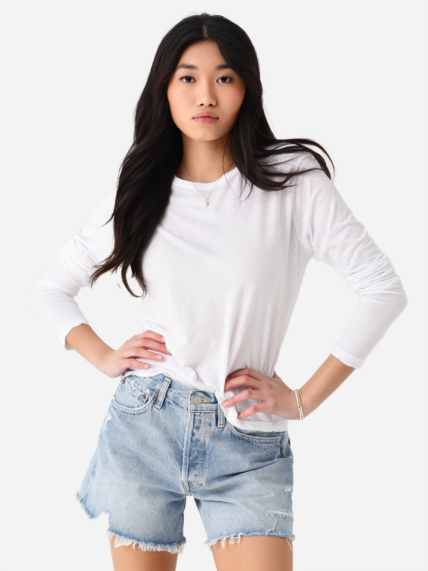 Cotton Citizen Women's Standard Long Sleeve Shirt - Saint Bernard