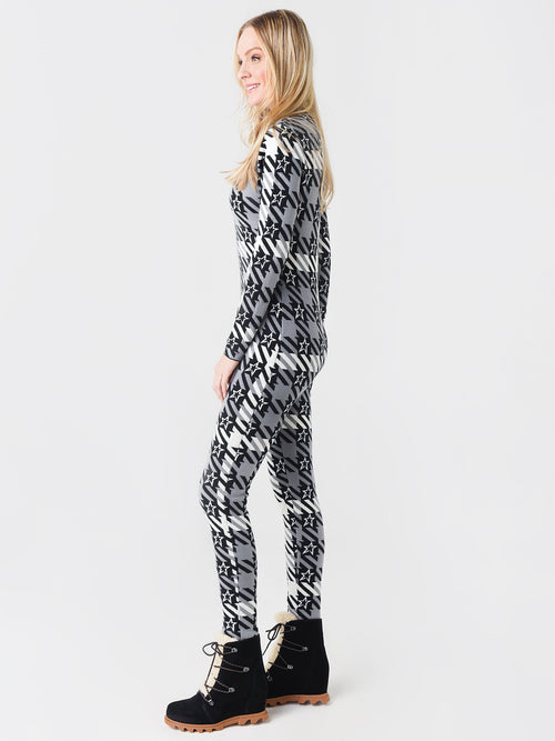 Perfect Moment Women's Star Gingham Onesie Ski Suit