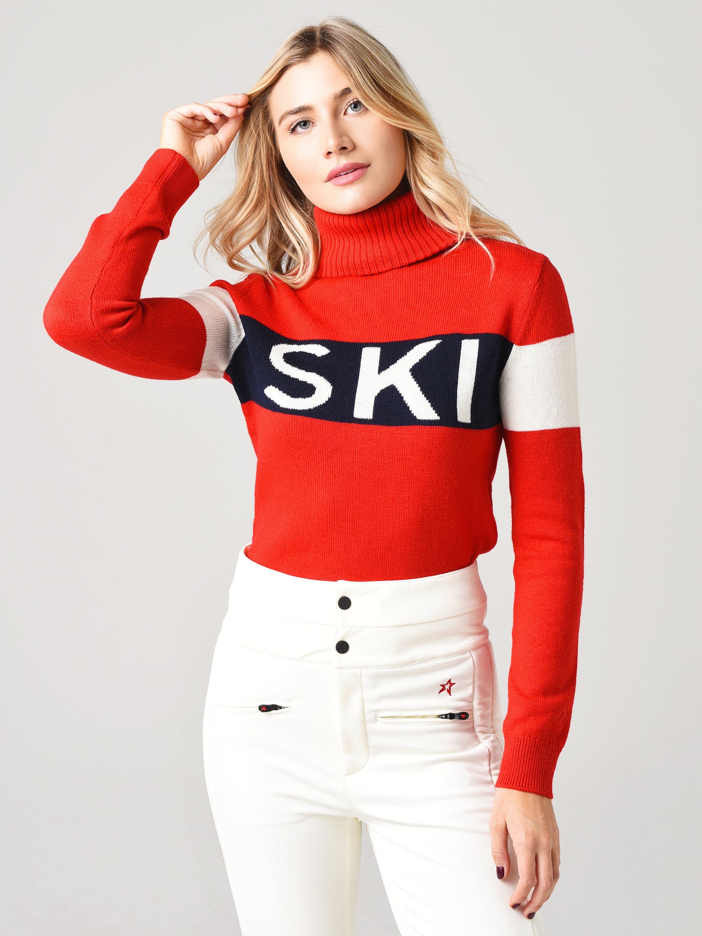Perfect Moment Women's Ski Sweater II - Saint Bernard