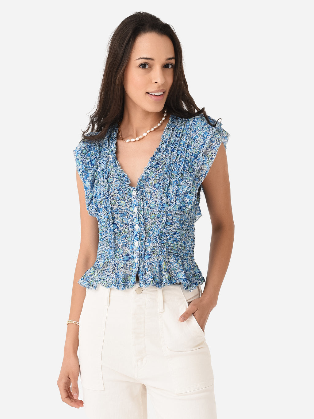 Poupette St Barth Women's Amanda Top - Saint Bernard