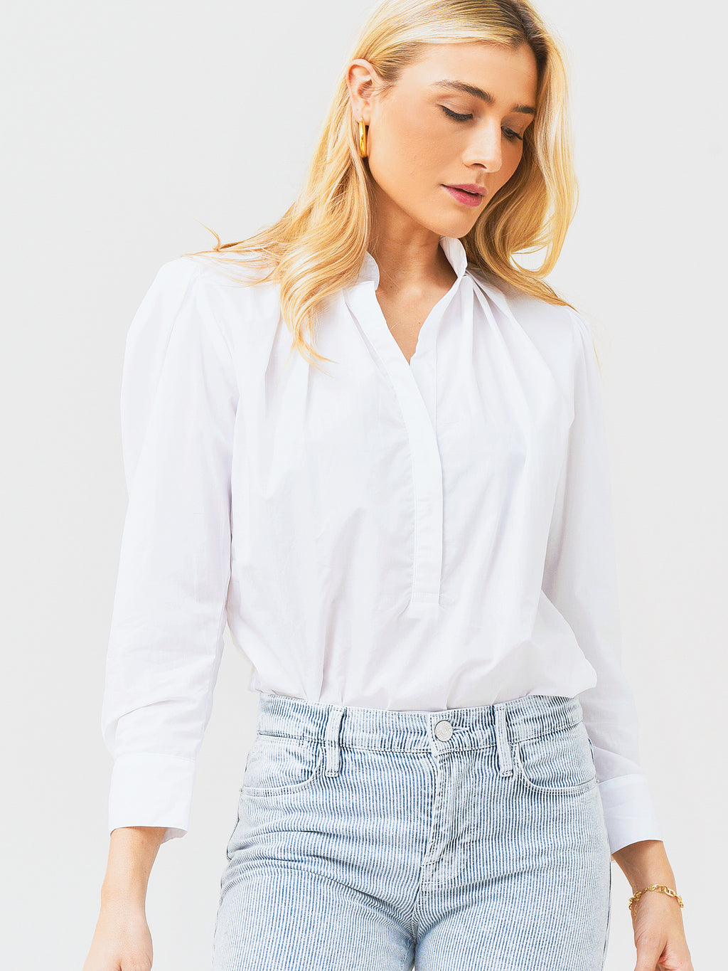 WEARCISCO Women's The Puff Shirt - Saint Bernard