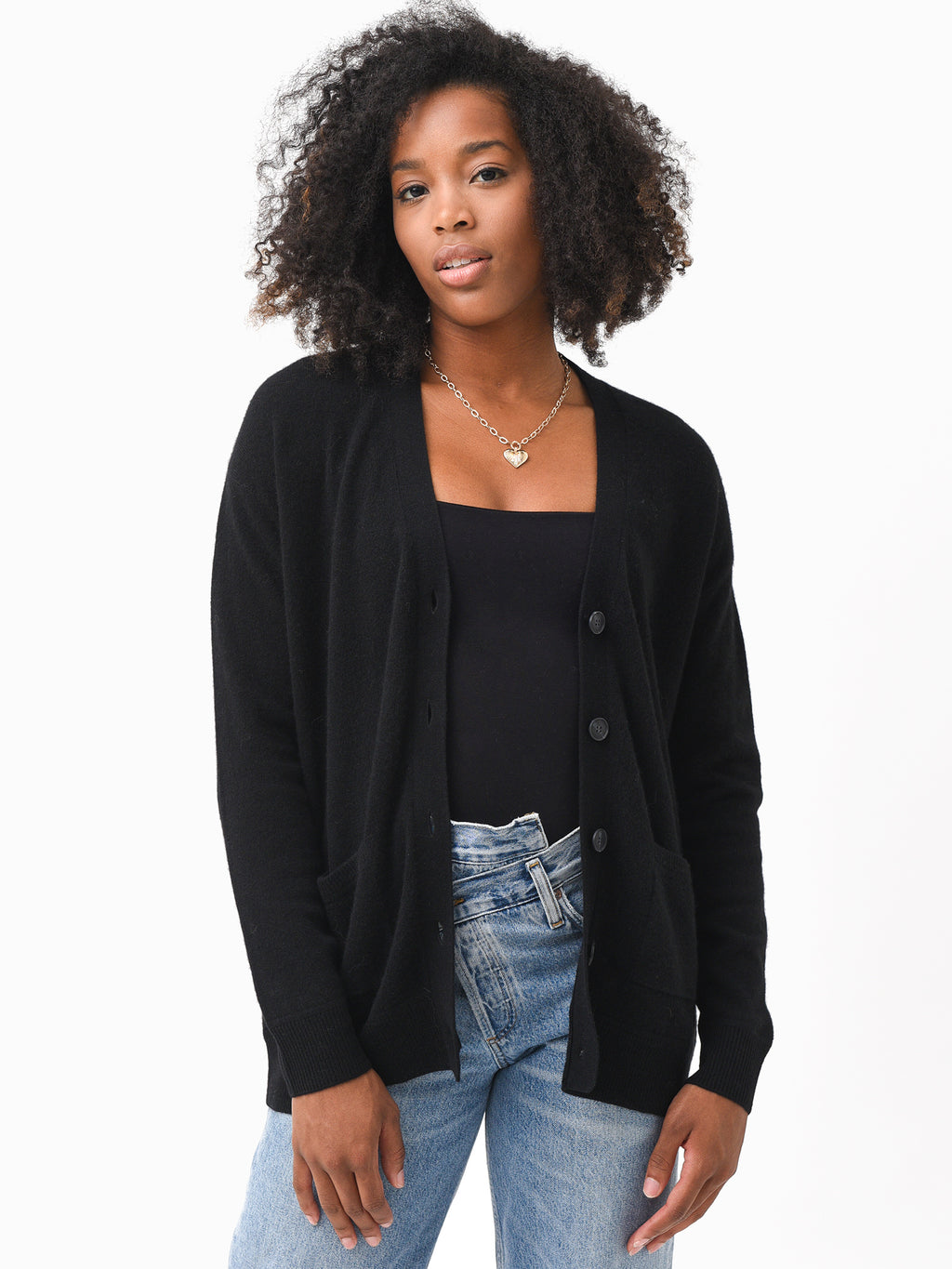 Naadam Cashmere Women's Boyfriend Cardigan - Saint Bernard