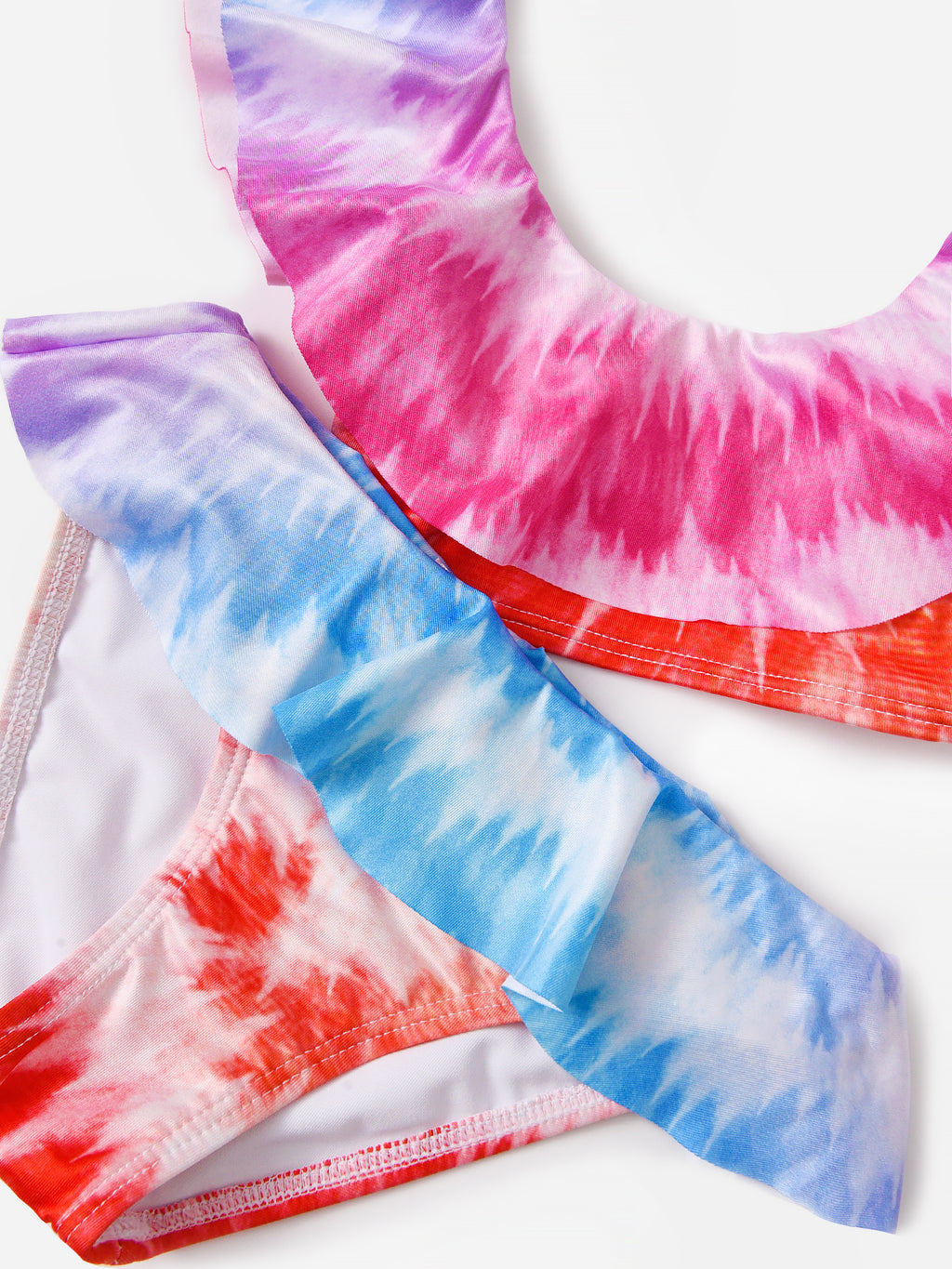 Stella Cove Girls' Wheel Tie-Dye Bikini Set - Saint Bernard