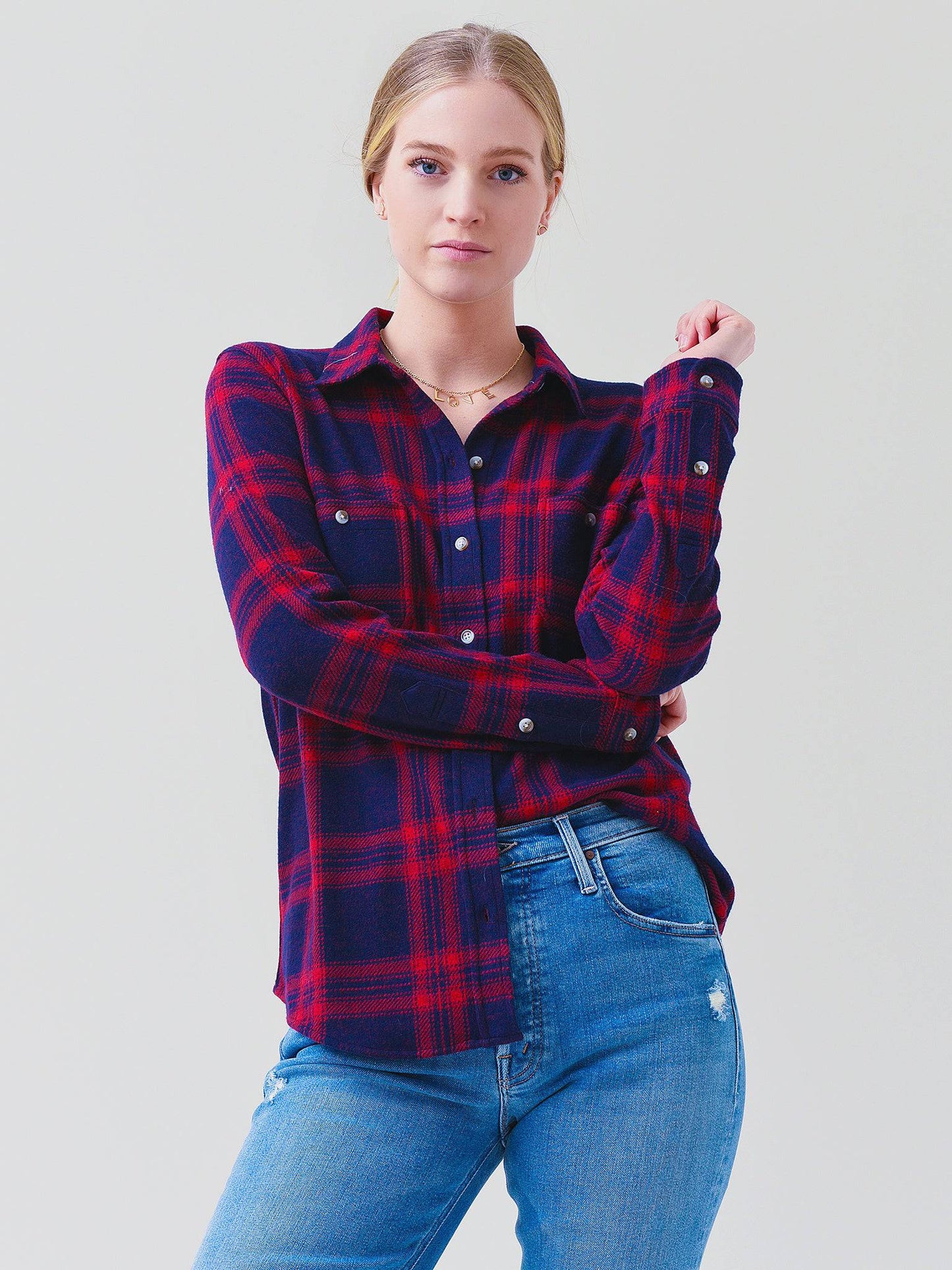 Faherty Brand Women's Legend Sweater Shirt - Saint Bernard