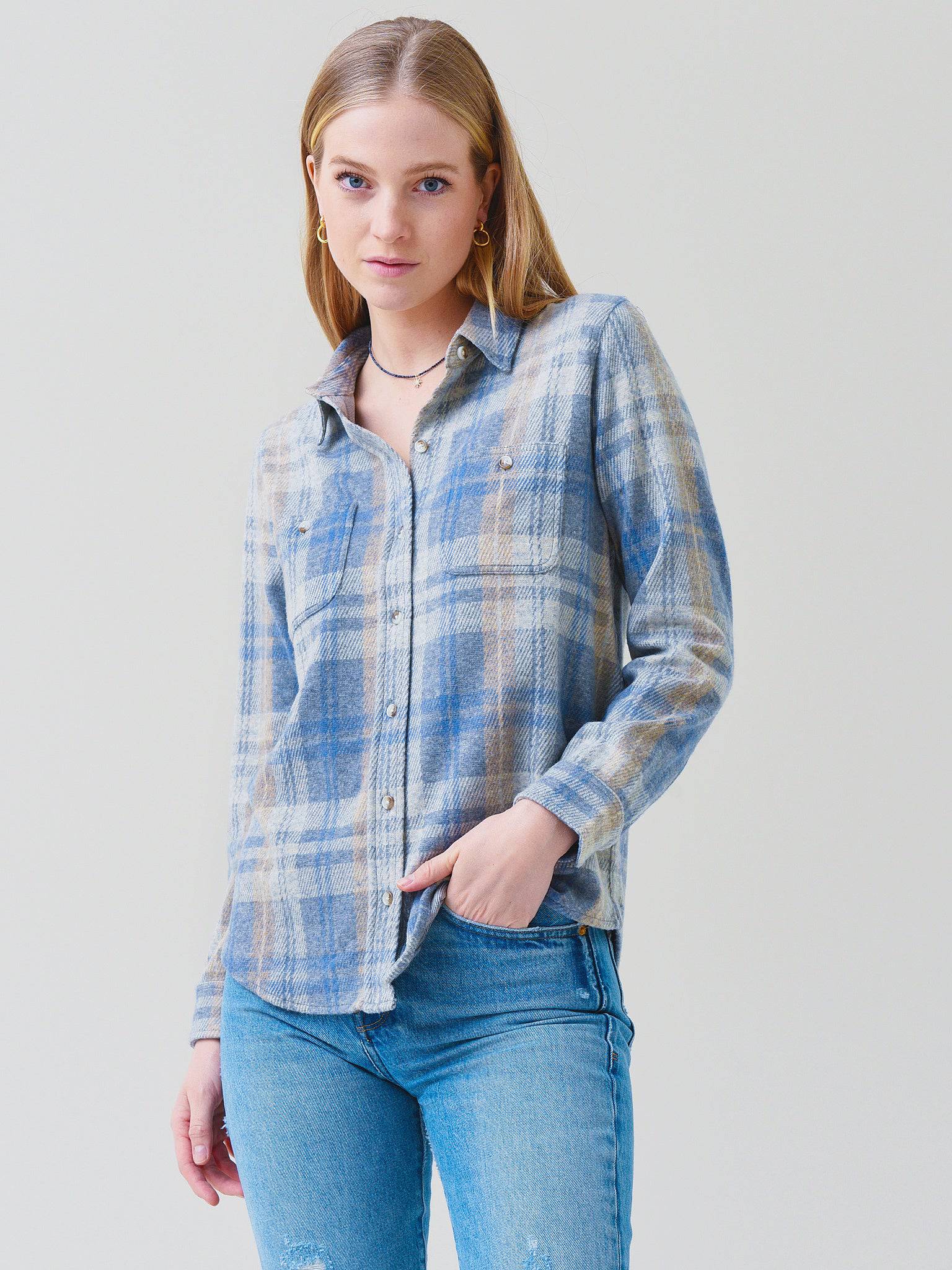 Faherty Brand Women's Legend Sweater Shirt - Saint Bernard