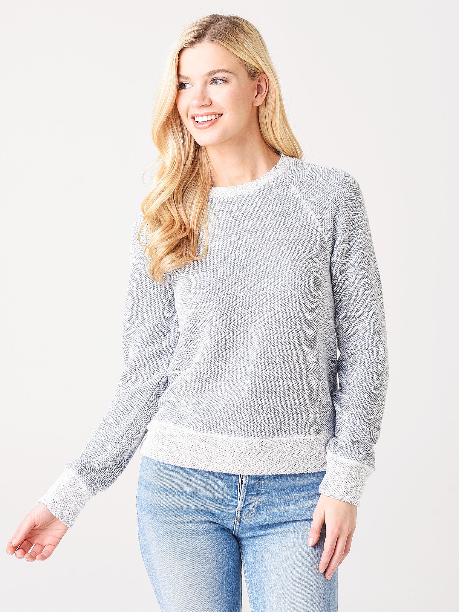 Faherty Brand Women's Whitewater Crewneck - Saint Bernard