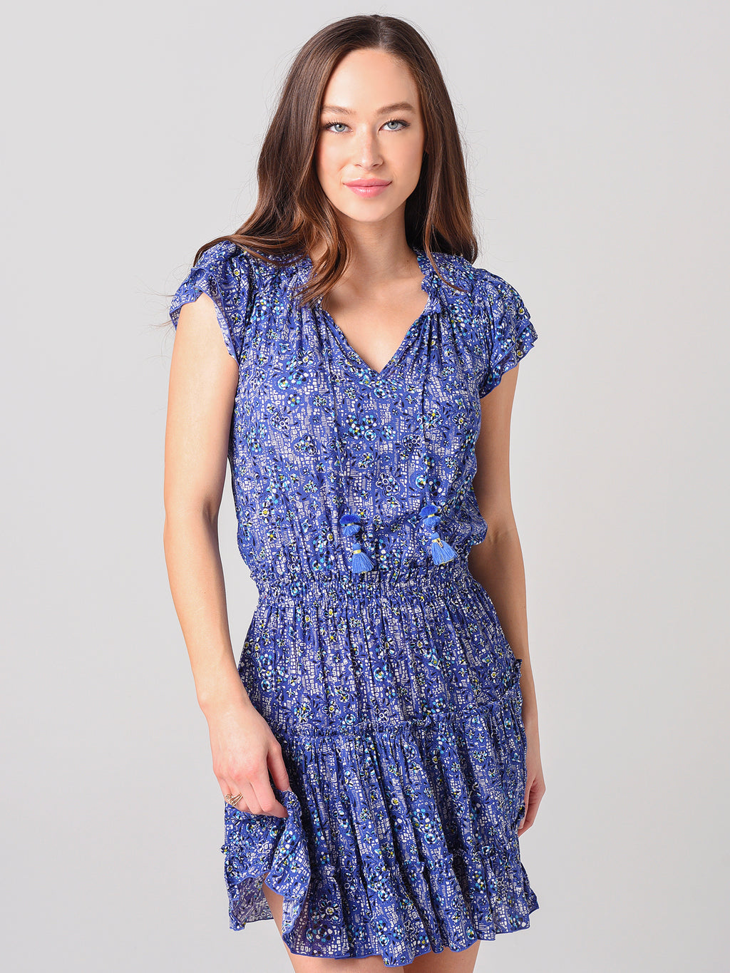 Poupette St. Barth Women's Ruffled Nava Mini Dress - Saint Bernard