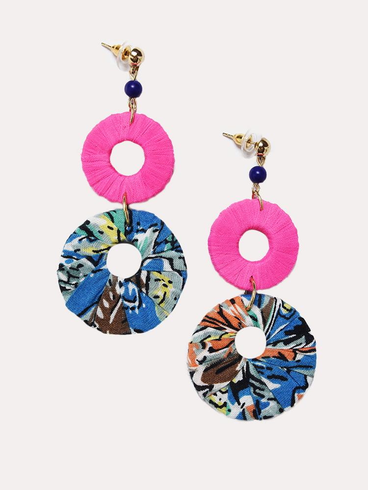 Panacea Fabric Wrapped Earring - Saint Bernard