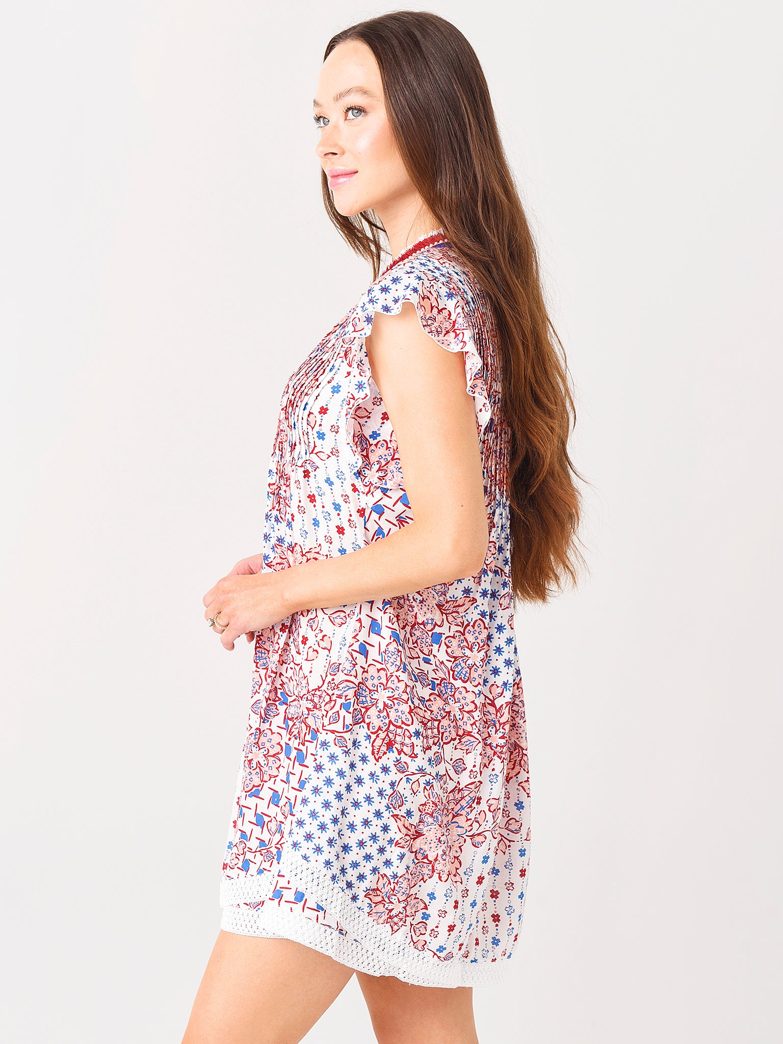 Poupette St Barth Women's Sasha Mini Lace-Trimmed Dress – Saint Bernard
