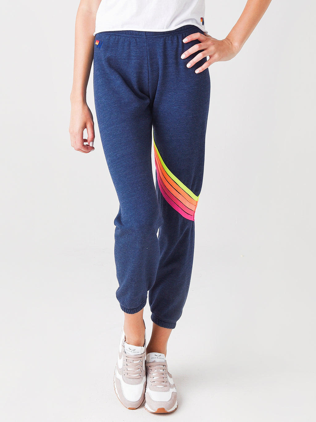 Aviator Nation Women's Chevron 5 Sweatpant - Saint Bernard