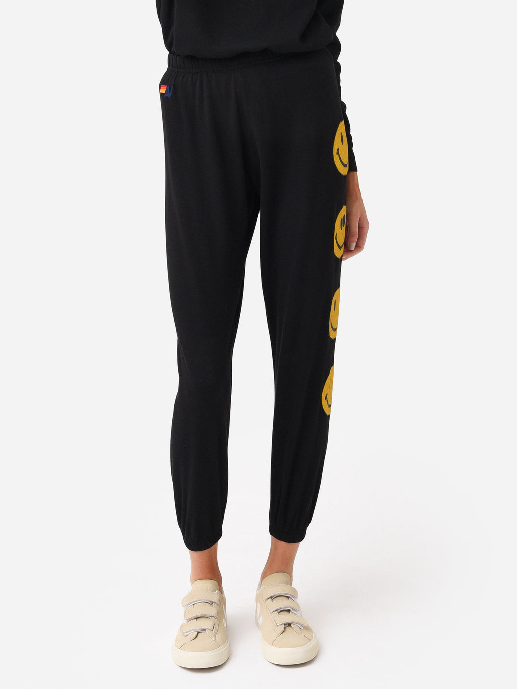 Aviator Nation Women's Smiley 2 Sweatpant - Saint Bernard