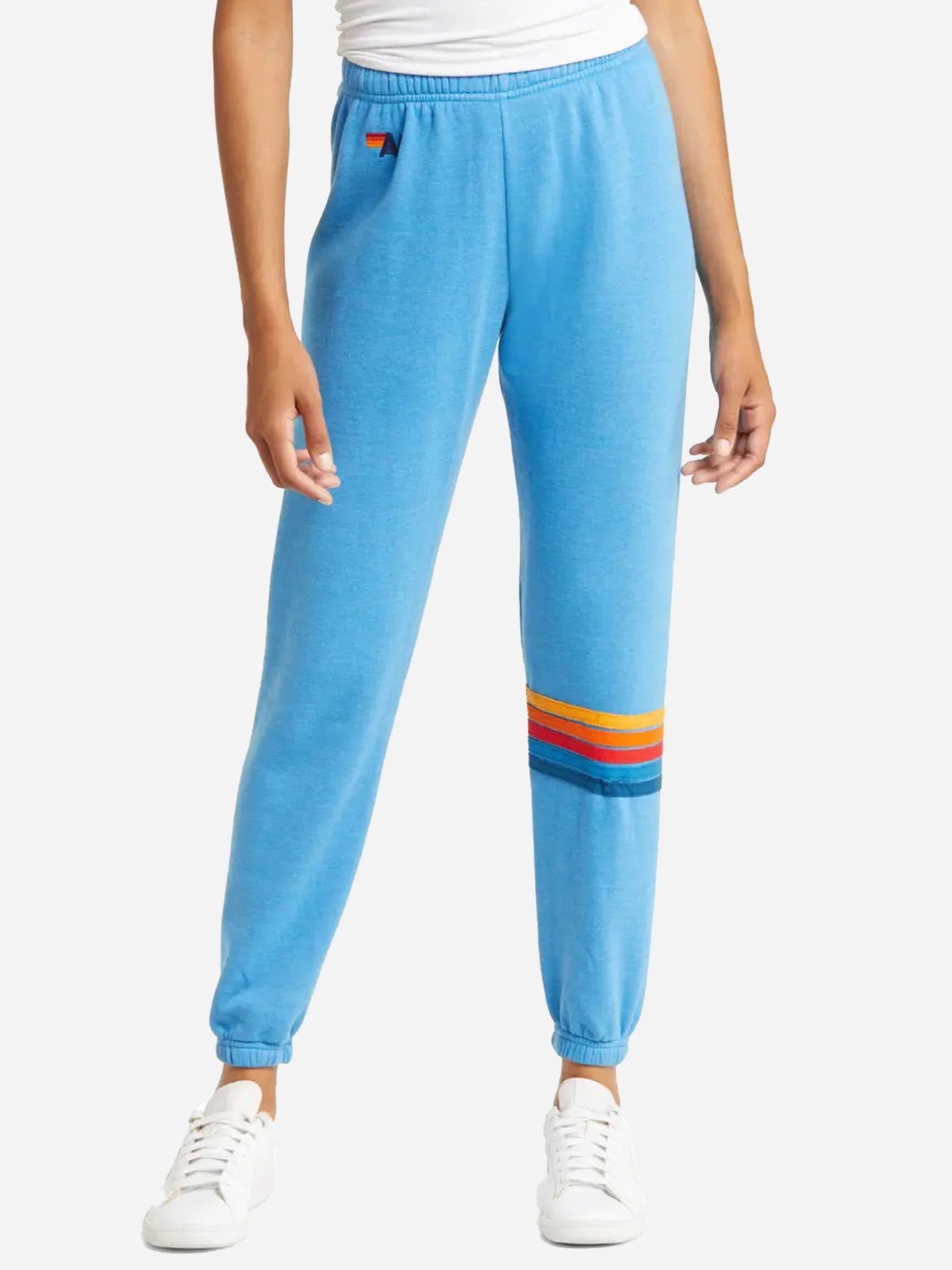 Aviator Nation Women's Rainbow Stitch Sweatpant - Saint Bernard
