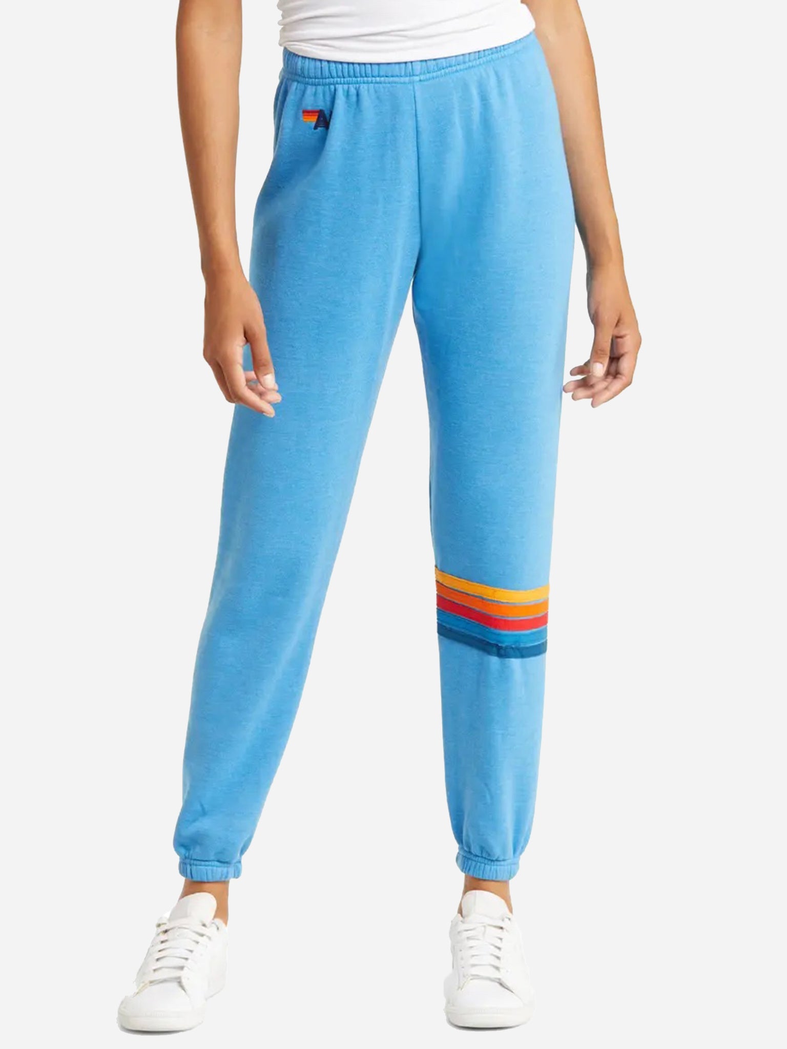 Aviator Nation Women's Rainbow Stitch Sweatpant - Saint Bernard