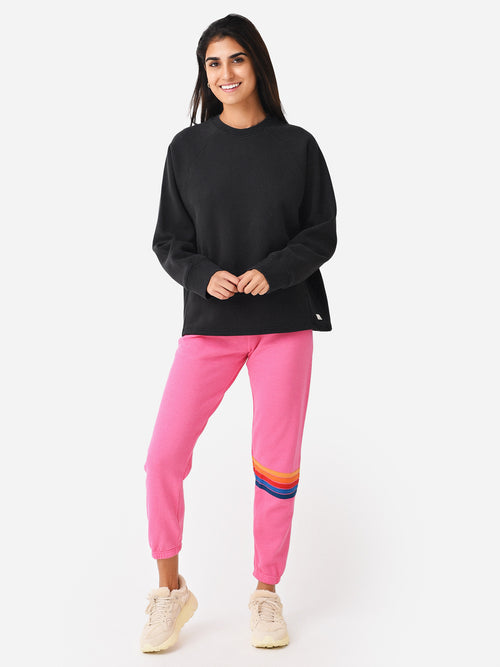 Aviator Nation Women's Rainbow Stitch Sweatpant