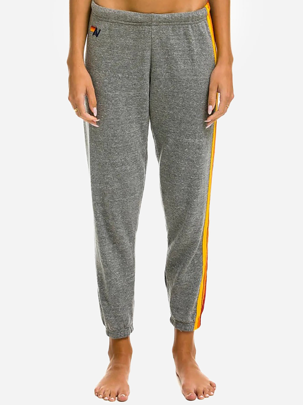 Aviator Nation Women's 5 Stripe Sweatpant - Saint Bernard