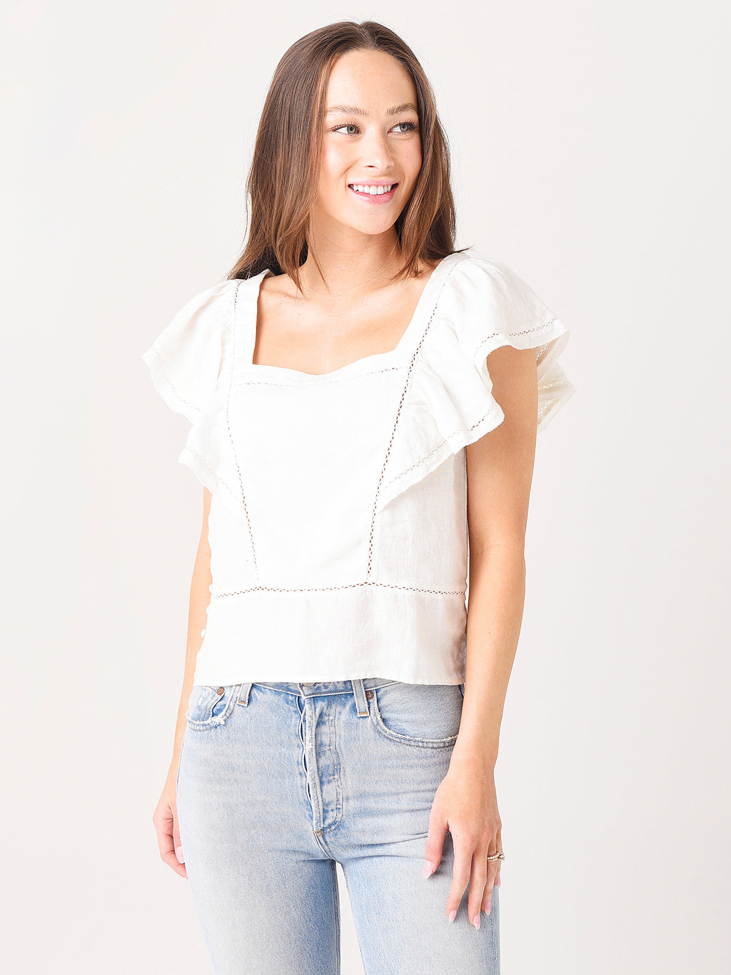 Faherty Women's Mariposa Top - Saint Bernard