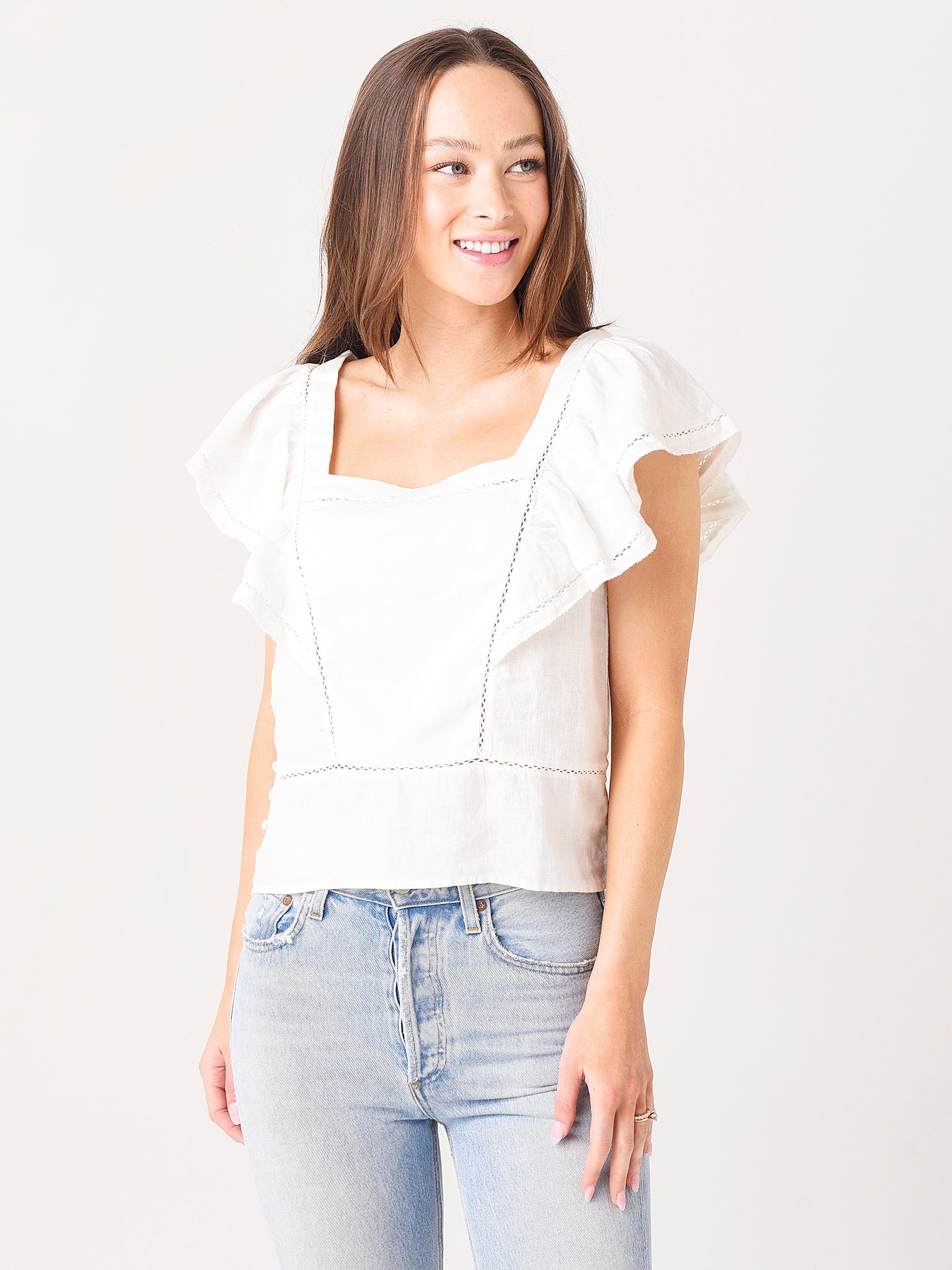 Faherty Women's Mariposa Top - Saint Bernard