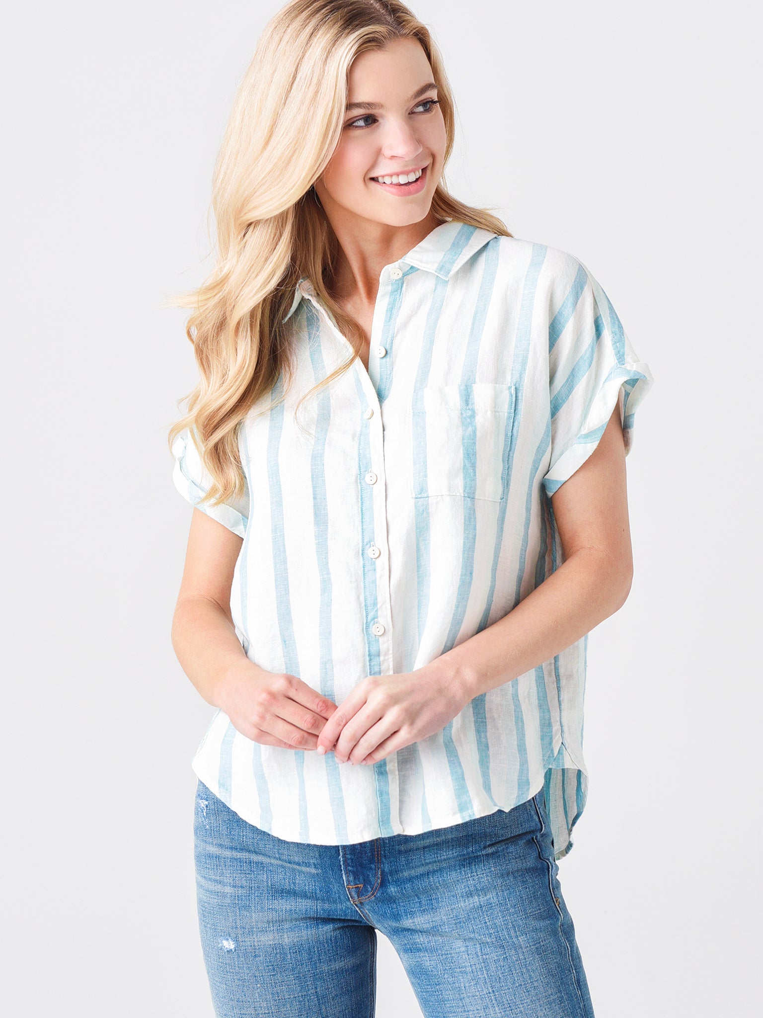 Faherty Brand Women's Avery Shirt - Saint Bernard