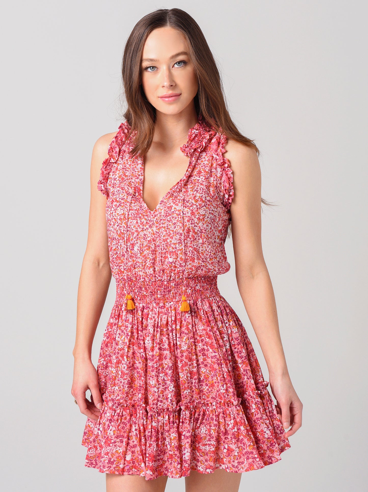 Poupette St. Barth Women's Trina Ruffled Mini Dress - Saint Bernard