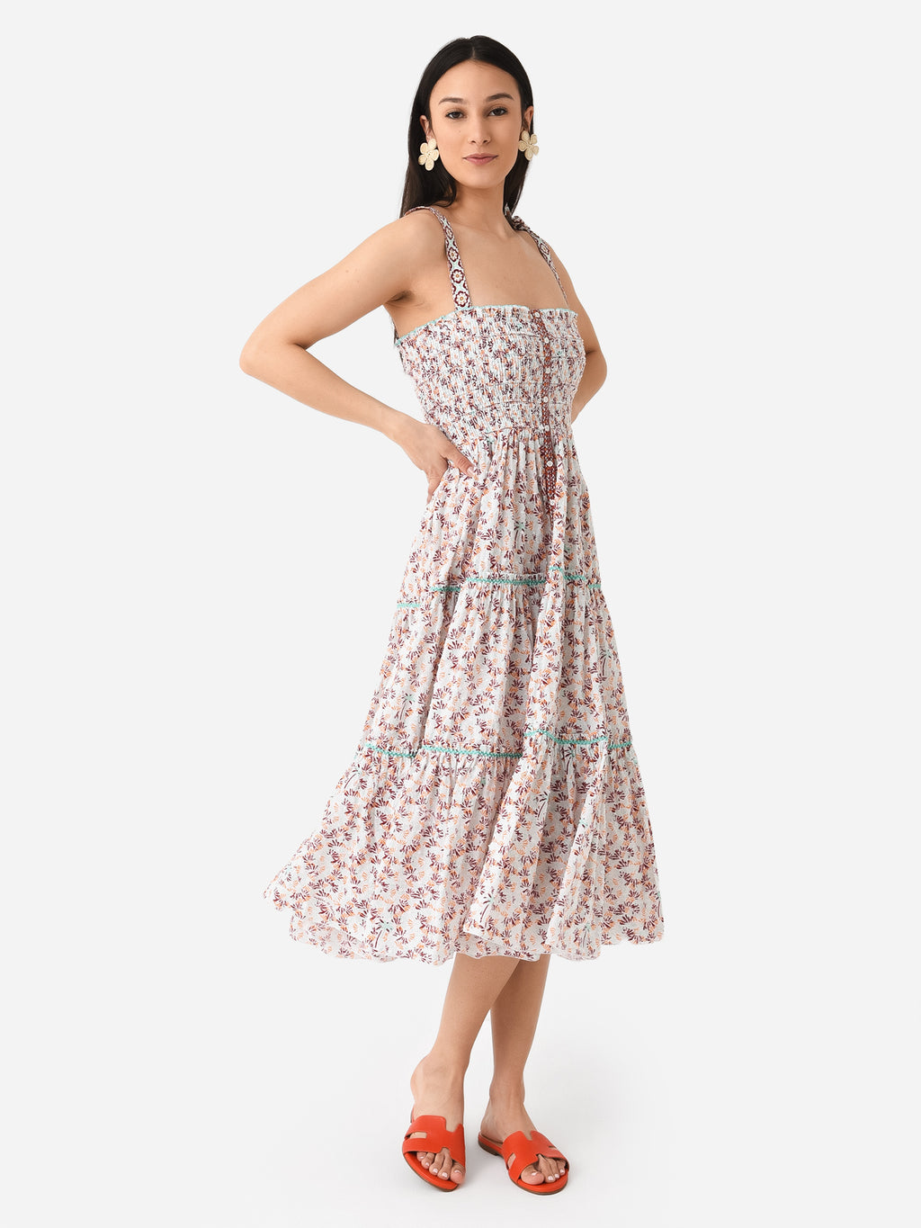 Poupette St Barth Women's Triny Midi Dress - Saint Bernard