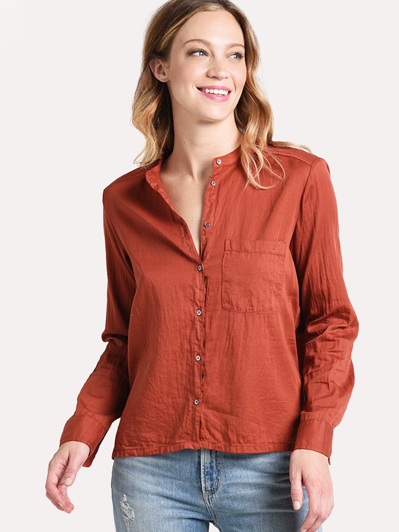 Xirena Copper Penny Graycen Shirt - Saint Bernard
