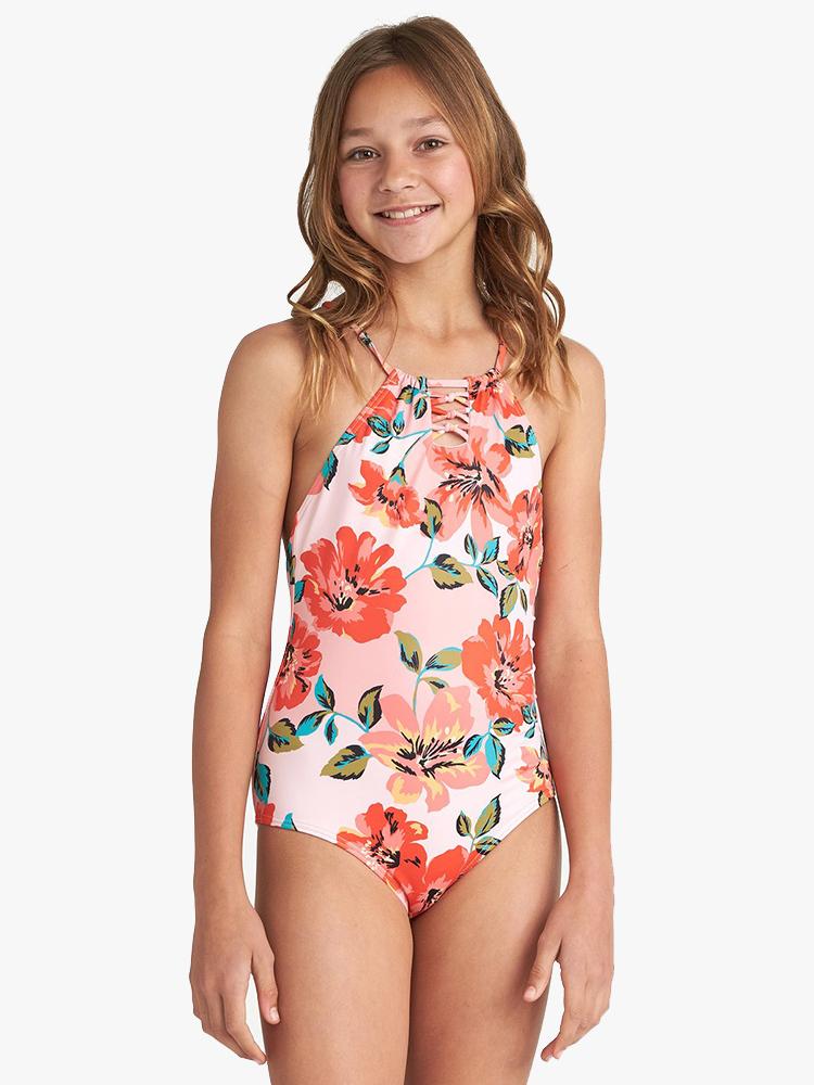 Billabong Girls’ Beach Bliss One Piece Swimsuit - Saint Bernard