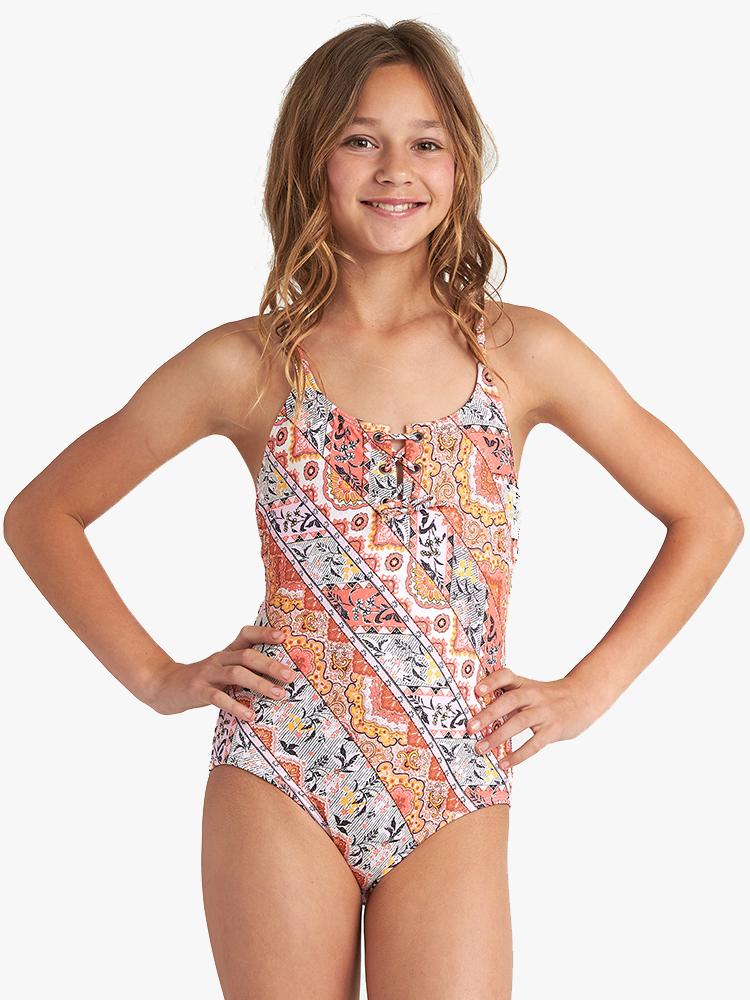 Billabong Girls’ Boho Babe One Piece Swimsuit - Saint Bernard