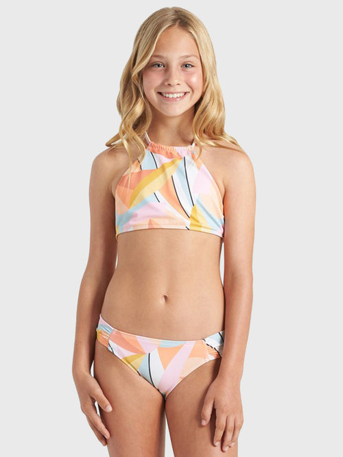 Billabong Girls' Warm Days High-Neck Bikini Set