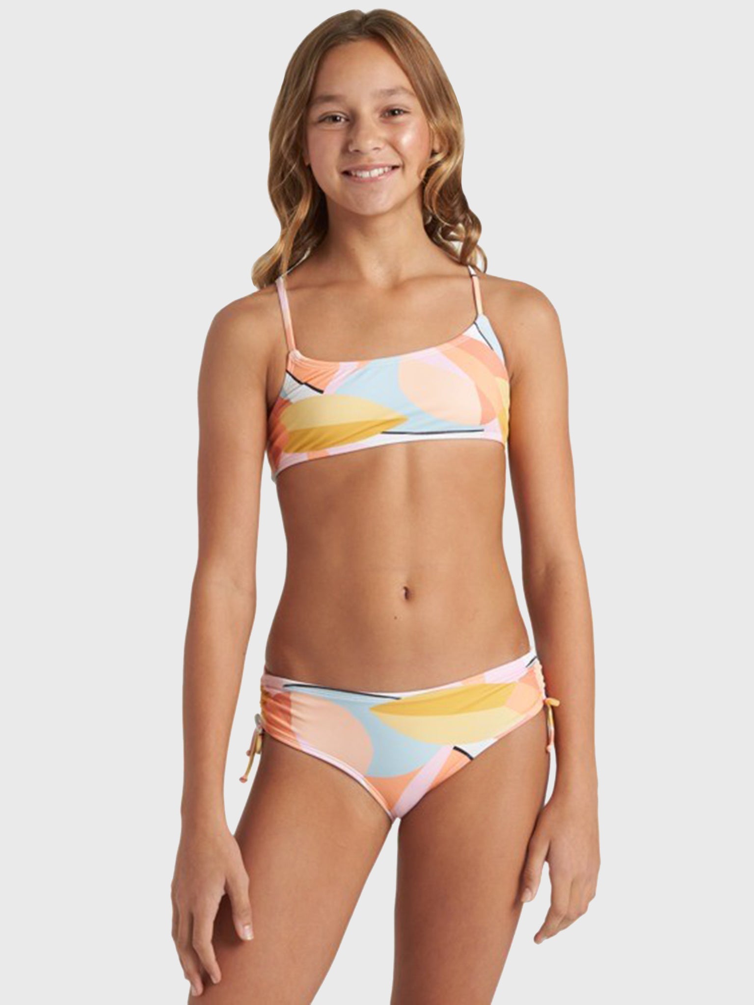 Billabong Girls' Warm Days Mini Crop Bikini Set - Saint Bernard