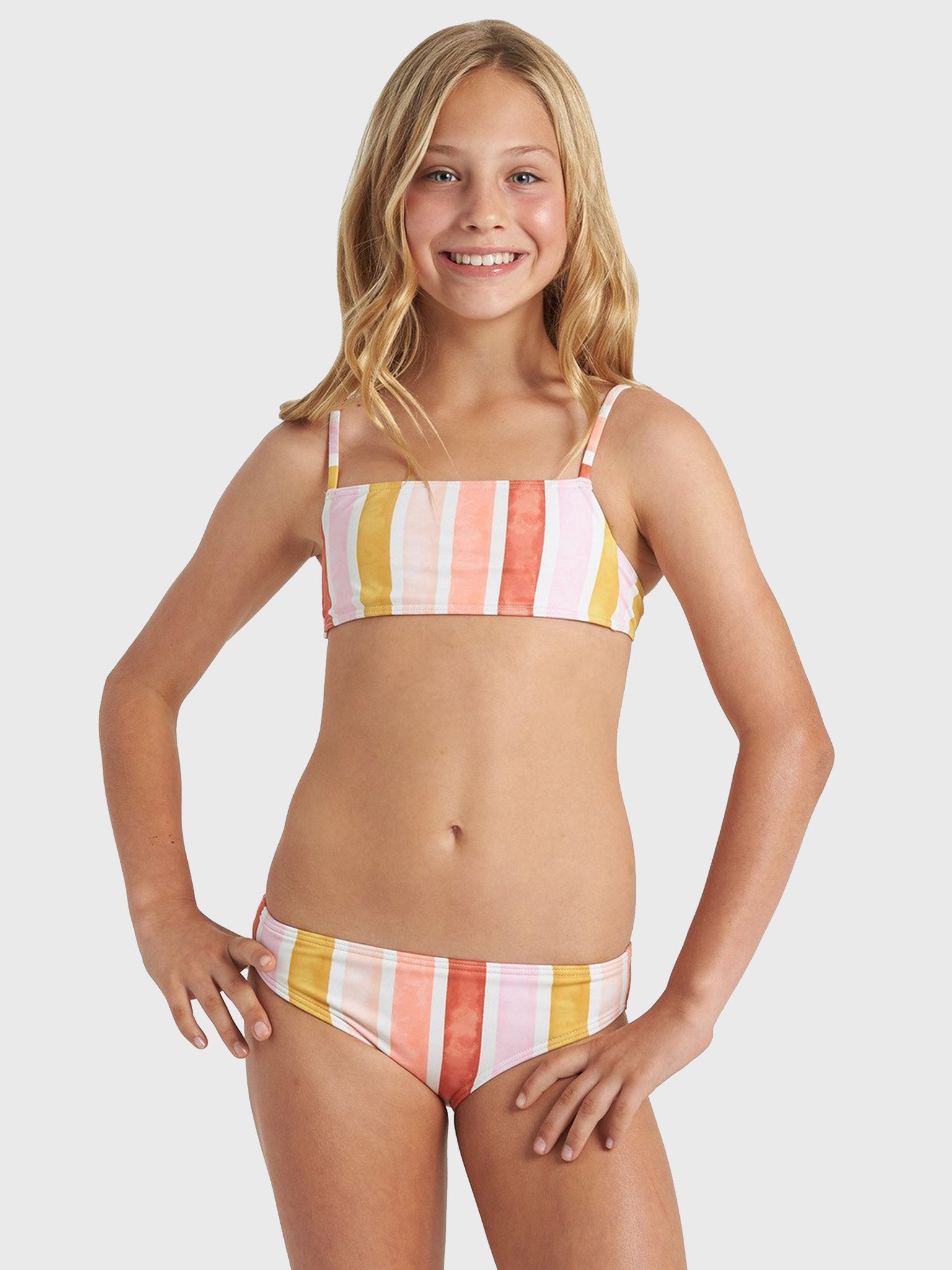 Billabong Girls' So Stoked Bralette Bikini Set - Saint Bernard