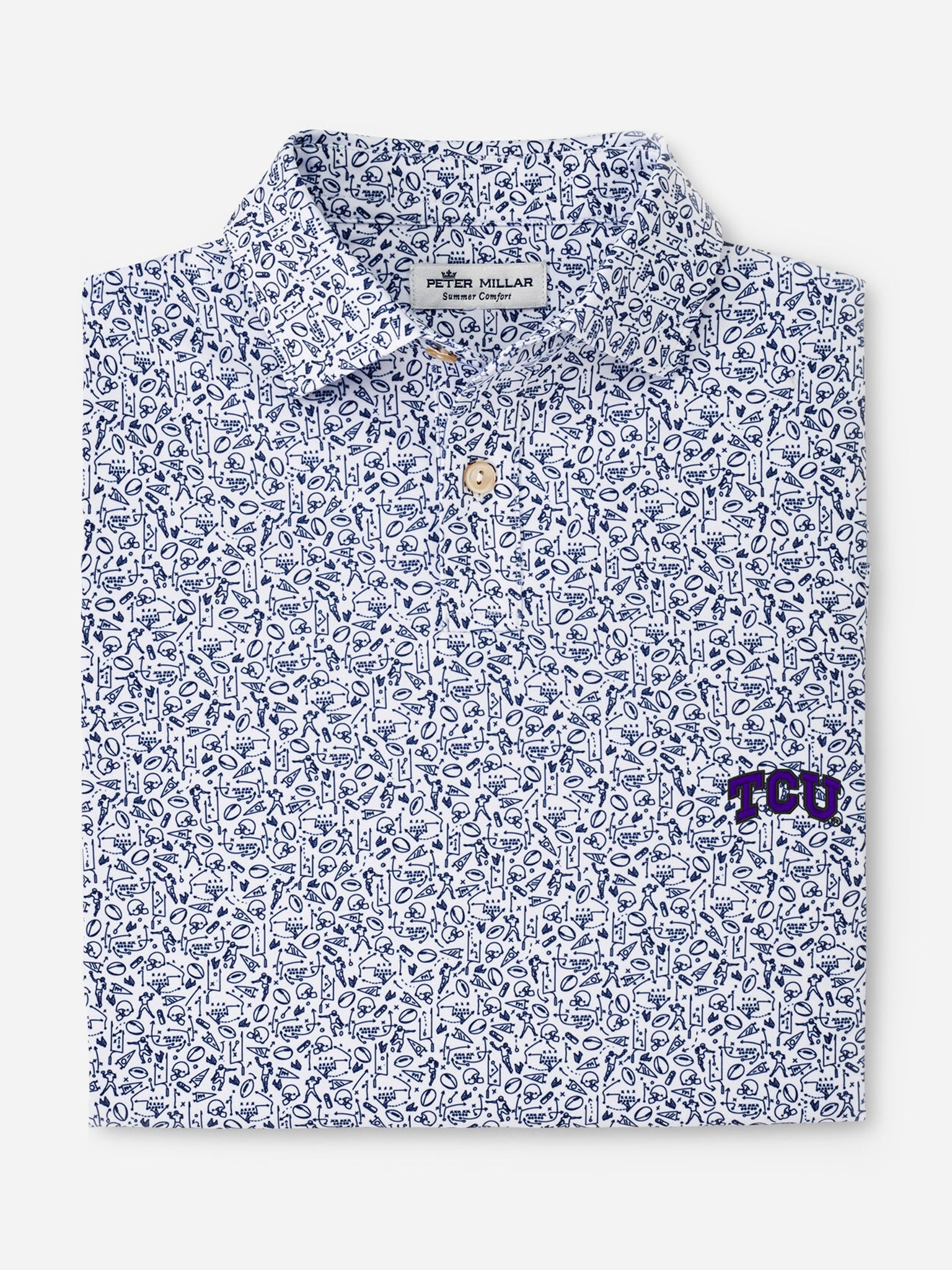 Peter Millar Youth Collegiate Boys' Gameday Performance Jersey Polo - Saint Bernard