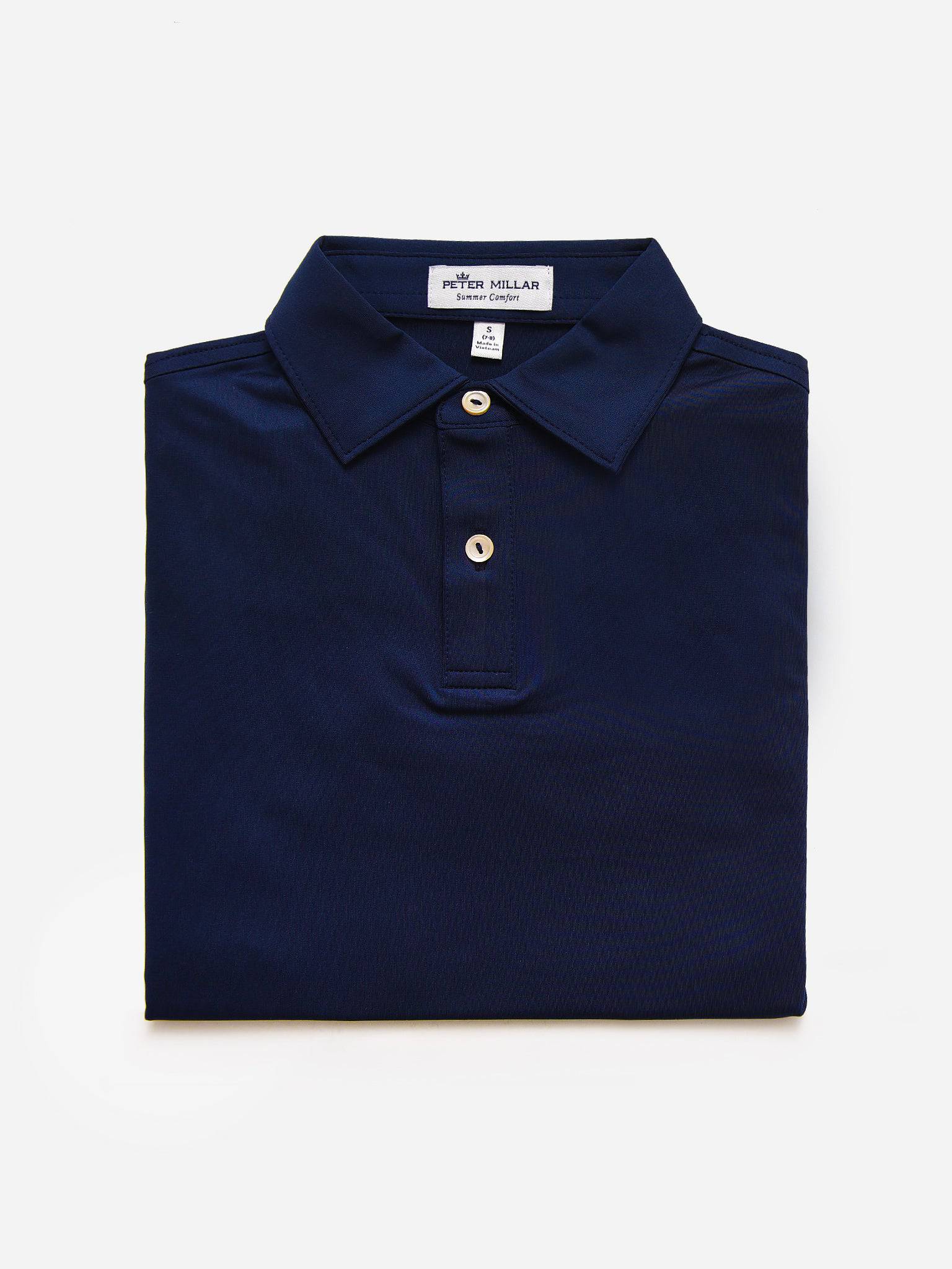 Peter Millar Youth Collection Boys' Solid Performance Jersey Polo - Saint Bernard