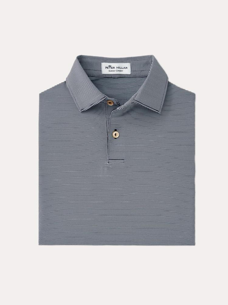 Peter Millar Boys' Jubilee Stripe Performance Polo - Saint Bernard